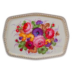 Жостово / Articulated Zhostovo tray 45x32 cm