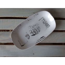 Хорекс / Horex / Dish "Gazzetta Bianco" modern ovale 8 pcs.
