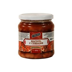 Стоевъ / Stoev / Beans with mushrooms in tomato sauce 470 g