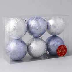 Зимнее волшебство / Kugelset d-8 cm 6 Stück "Cloud Blizzard"