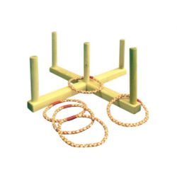 Ранний старт / Wooden ring toss with 5 rings