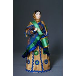 Потешный промысел / Poupée souvenir en porcelaine "Paysanne au joug"