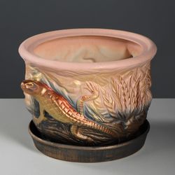 Керамика ручной работы / Flower pot "Lizard" 6.5 l