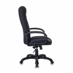 Computer chair VIKING-9 / BLACK, pillow, eco-leather / fabric, black
