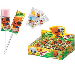 Конфитрейд / MI-MI-BEARS Caramelo masticable en barra con sabor a fresa 1kor * 12bl * 50ud, 11,2 g.