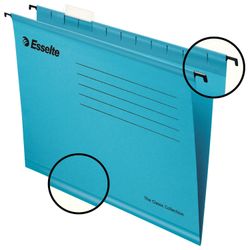 Hanging folder A4/Foolscap (400х240 mm), 300 sheets, SET of 25 PCs, blue cardboard ESSELTE "PlusFoolscap"