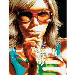 Опт-картина / Numaralara göre boyama 40x50 Soğuk limonata