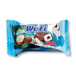 Sweets "Wai-Fay" coconut bar with chocolate filling / chocolate bar with coconut-milk filling