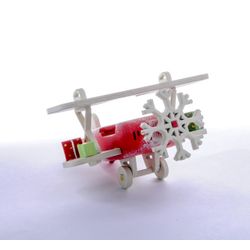 Toy Christmas tree "Airplane Biplan" 3020