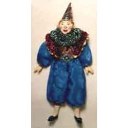 Потешный промысел / Souvenir porcelain pendant doll "Clown. Stage image."