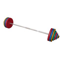 Геркулес / Hercules / Training bar 177kg, colored, discs euro-classic