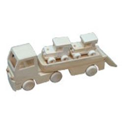 Trucks and jeeps - wooden educational toy for boys