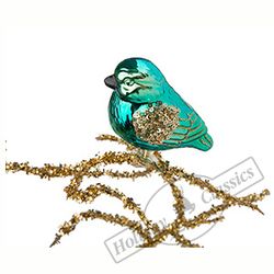 Holiday Classics / Christmas tree toy "Bird kinglet", 6 pieces