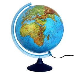 Глобен / Interactive globe physico-political
