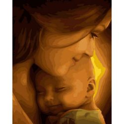 Опт-картина / Malen nach Zahlen 40x50 Mutterwiesel