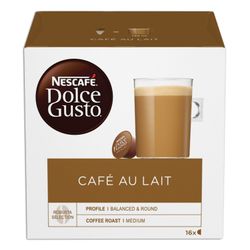 NESCAFE / Capsules for Dolce Gusto "Cafe au lait" coffee machines, natural coffee with milk, 16 pcs. x 10 g