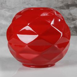 Керамика ручной работы / Table vase "Origami ball" 16 cm