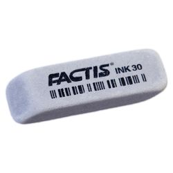 Eraser FACTIS INK 30 (Spain), 58х20х10 mm, abrasive, ink, beveled edges, synthetic rubber
