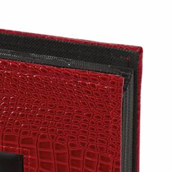 BRAUBERG photo album 500 photos 10x15 cm cover under the skin of the crocodile, photo frame, red