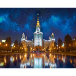 Опт-картина / Painting by numbers 40x50 Moscow University