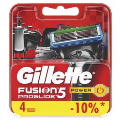 Replacement shaving cassettes 4 pcs. GILLETTE "Fusion ProGlide Power" for men