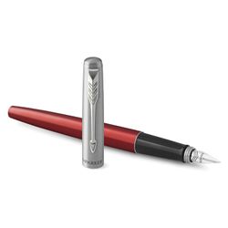 Pen pen PARKER "Jotter Red Kensington CT", building red, stainless steel, blue