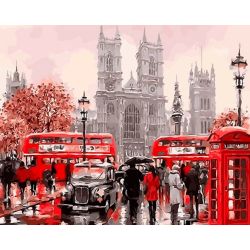 Опт-картина / Sayılara göre boyama 40x50 Londra