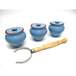 Вятская керамика / Set 1/3, 3 pots 0.7l each