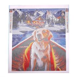 Школа талантов / Diamond embroidery "Dog in a boat"