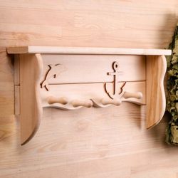 Добропаровъ / Dobroparov / Shelf hanger "Dolphin" 560x230x80