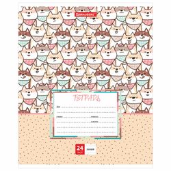BRAUBERG / Notebook 24 y. line, cardboard cover, "FUN" / 20 pcs.