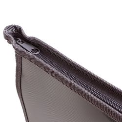 Defter klasörü A4 PIFAGOR, plastik, üstten fermuarlı, tek ton, gri