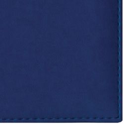 Tagebuch halbdatiert A5 (138x213 mm) BRAUBERG "New York", Glattleder, 192 Blatt, blau