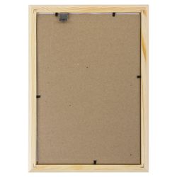 Frame 21x30 cm, solid wood, moldings 21 mm, BRAUBERG WOOD, natural color, glass