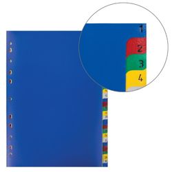 分隔塑料 OFFISMAG,A4,31 张,数字 1-31,目录,颜色,俄罗斯