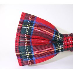 Bow tie plaid "Red tartan"
