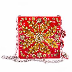 Золотая Хохлома / Square bag 3D volume