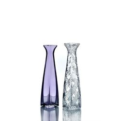 Гусевской Хрустальный завод / Crystal vase for flowers "Pyramid" medium colorless