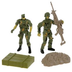 Играем вместе / Let's play together / Set of military soldiers with weapons