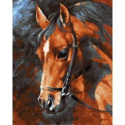 ВанГогВоМне / VanGogVoMne / Paint by number "Horse head" 40x50 cm
