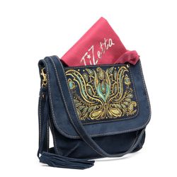 Торжокские золотошвеи / Suede bag "Irida"