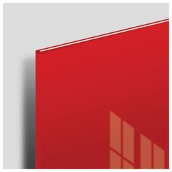 Board magnetic marker glass (45x45 cm), 3 magnets, RED, BRAUBERG