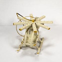 Toy Christmas tree "Helicopter small" 1013 White winter
