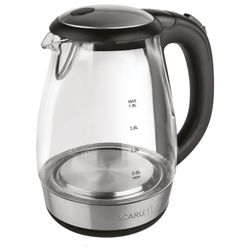 KETTLE SCARLETT SC-EK27G56, 1.7 litres, 2200 w, closed heating element, glass, black