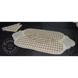 Елецкие кружева / Yelets lace / Kitchen set "Curtains, tablecloth, napkins"
