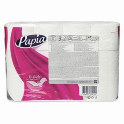PAPIA / Toilet paper, 3-ply household (12x16.8 m), white, solder 12 pcs.