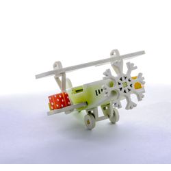Toy Christmas tree "Plane Biplan" 90YY61-504