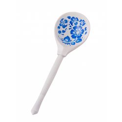 Золотая Хохлома / White half-bevel spoon