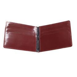 Clip BEFLER "Classic", leather, tisanerie, 120х86 mm, cognac