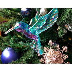 Kurts Adler / Noel ağacı süslemesi "Suluboya Sinek Kuşu", 8.8 cm
